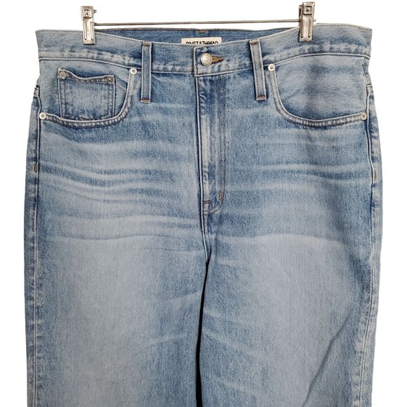 Rivet & Thread Womens Size 32 Jeans Madewell Denim High Rise Wide Leg 37x30 Ltd - Picture 3 of 14